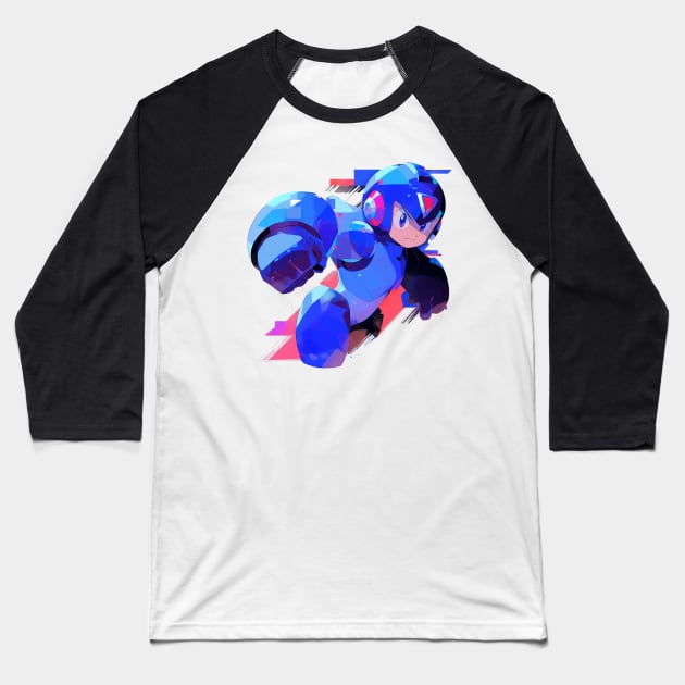 megaman Baseball T-Shirt by dorapeterx